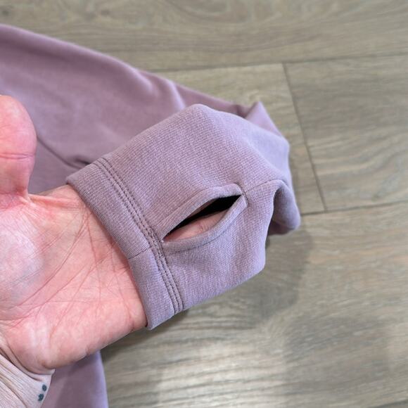 ATHLETA Mauve Pink Cozy Karma ASYM Pullover Fleece Cowl Neck Jacket Size XS‎ - Picture 12 of 12